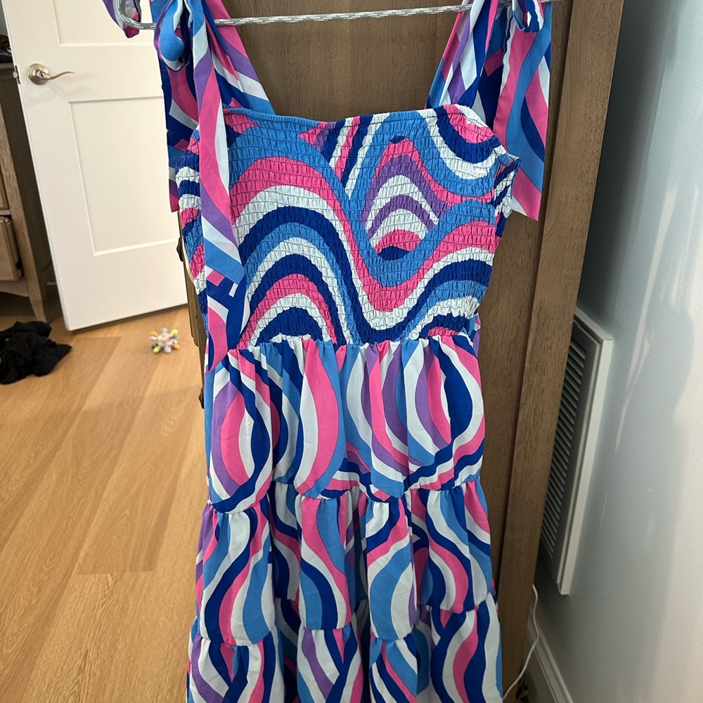 Umgee Multicolor Smocked Dress